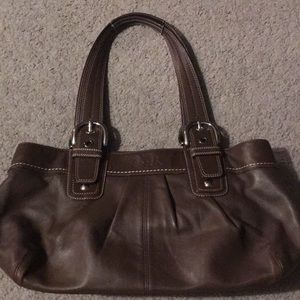 Brown coach bag